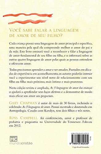 As 5 linguagens do amor das crianças: Como expressar um compromisso de amor a seu filho (Portuguese Edition)