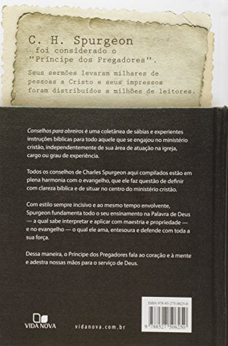 Conselhos Para Obreiros. O Príncipe dos Pregadores Orienta os Ministros da Igreja (Em Portuguese do Brasil)