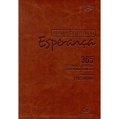 Biblia de Estudo Esperanca - Capa Couro Simulado