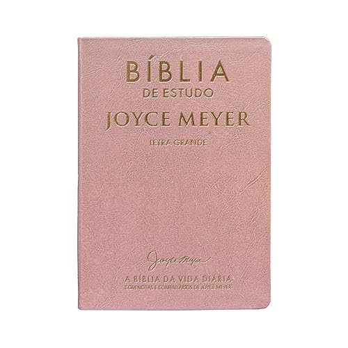 Bíblia de Estudo | Joyce Meyer | NVI | Letra Grande | Rosa - Portuguese Edition