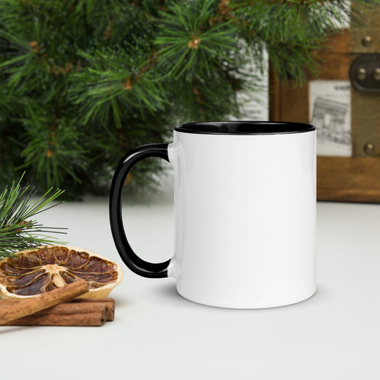 Caneca Branca com Cor Interna Preta - Orar